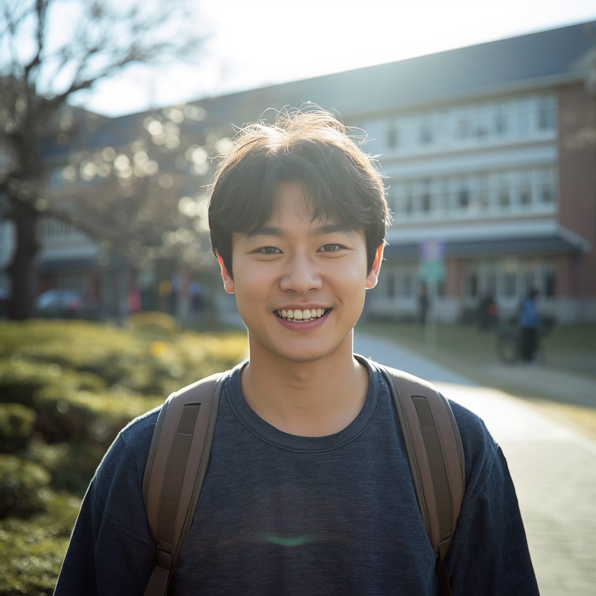 AICE 합격 후 환하게 웃는 청년