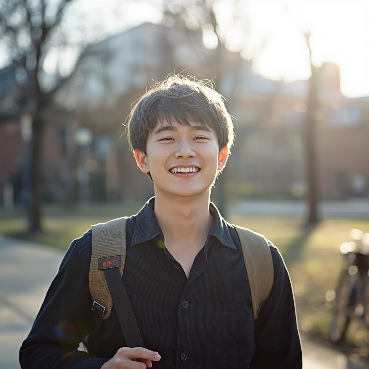 AICE 합격 후 환하게 웃는 청년