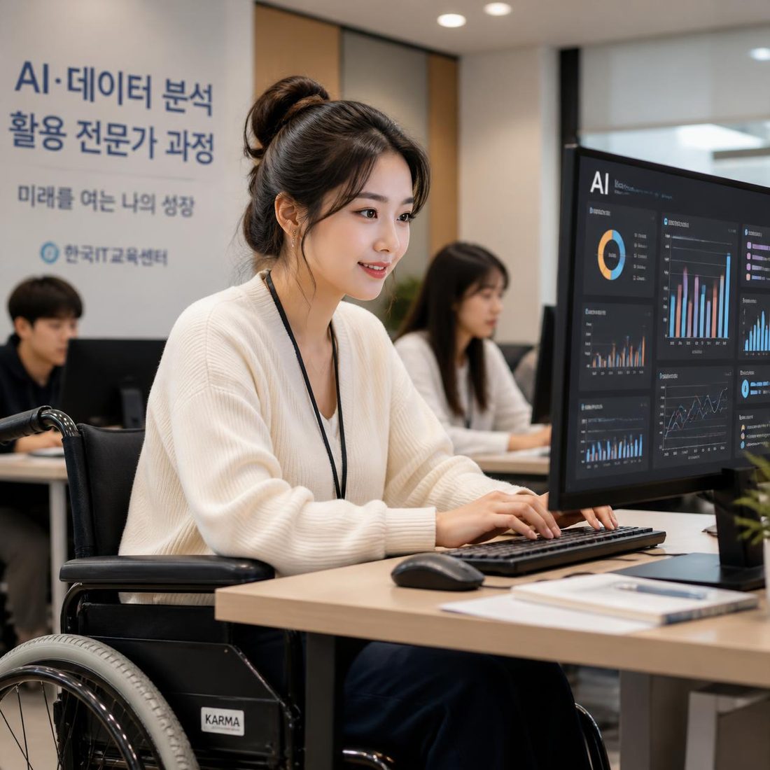 데이터 라벨링·가공 직무 - 휠체어 이용 여성 학습자