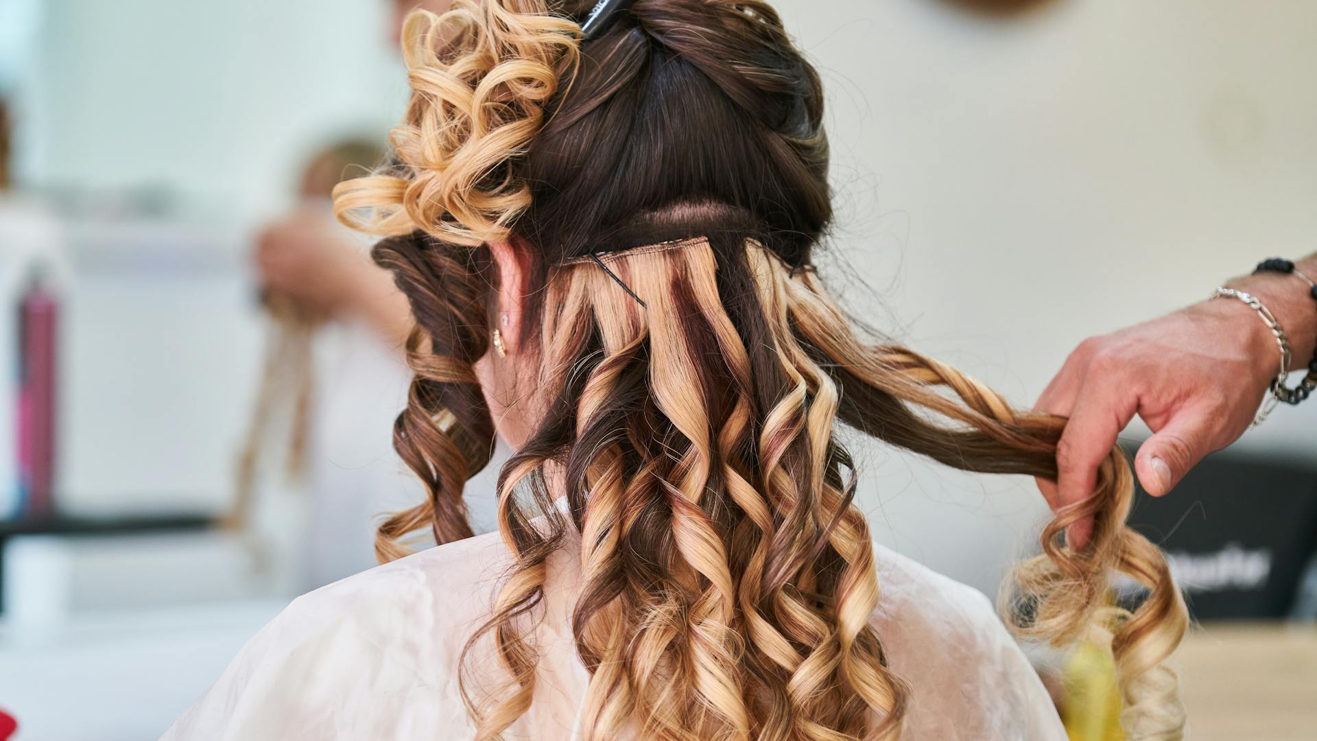 Beautiful woman with healthy flowing hair