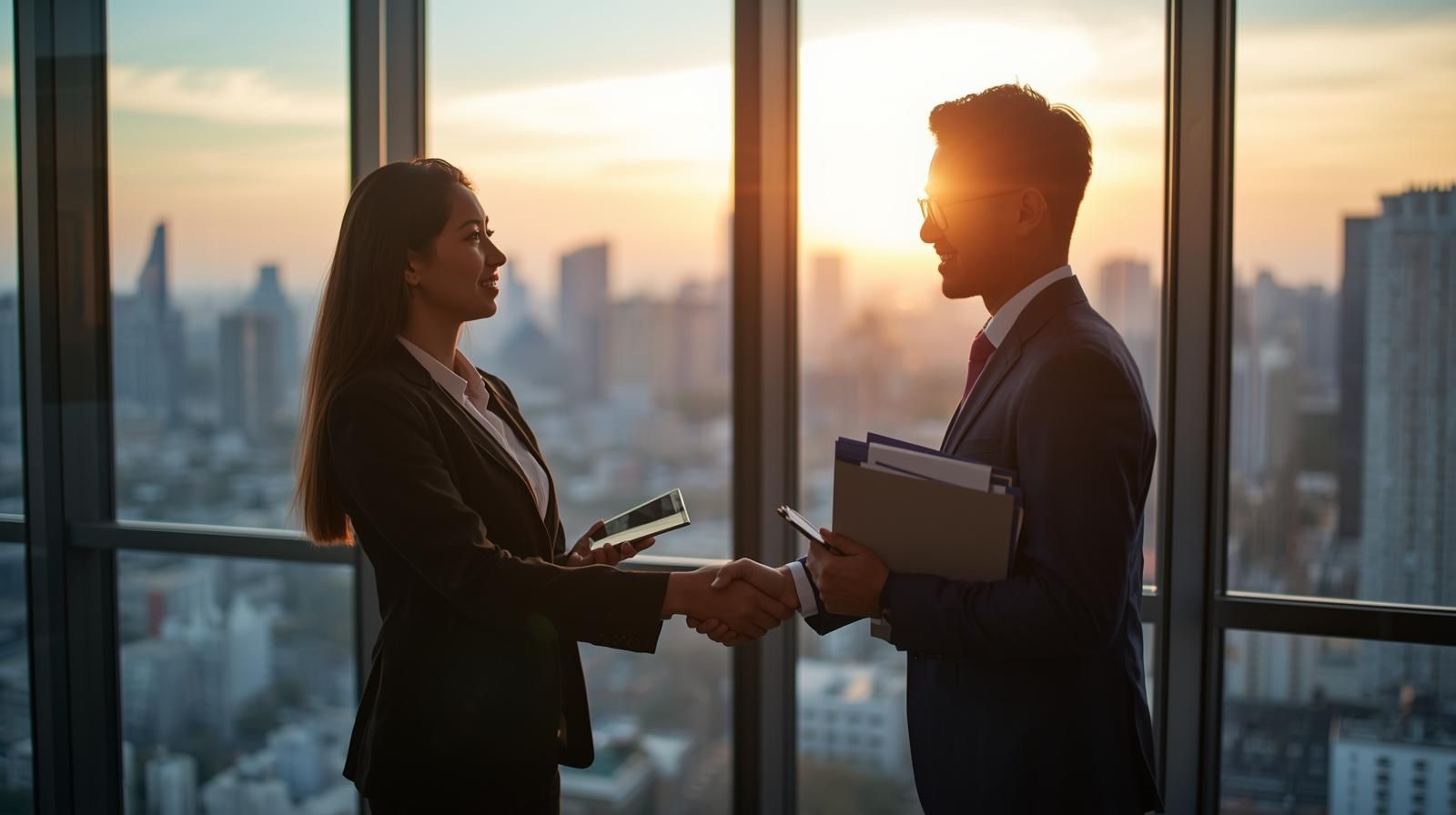 International business partnership meeting for Korea market entry