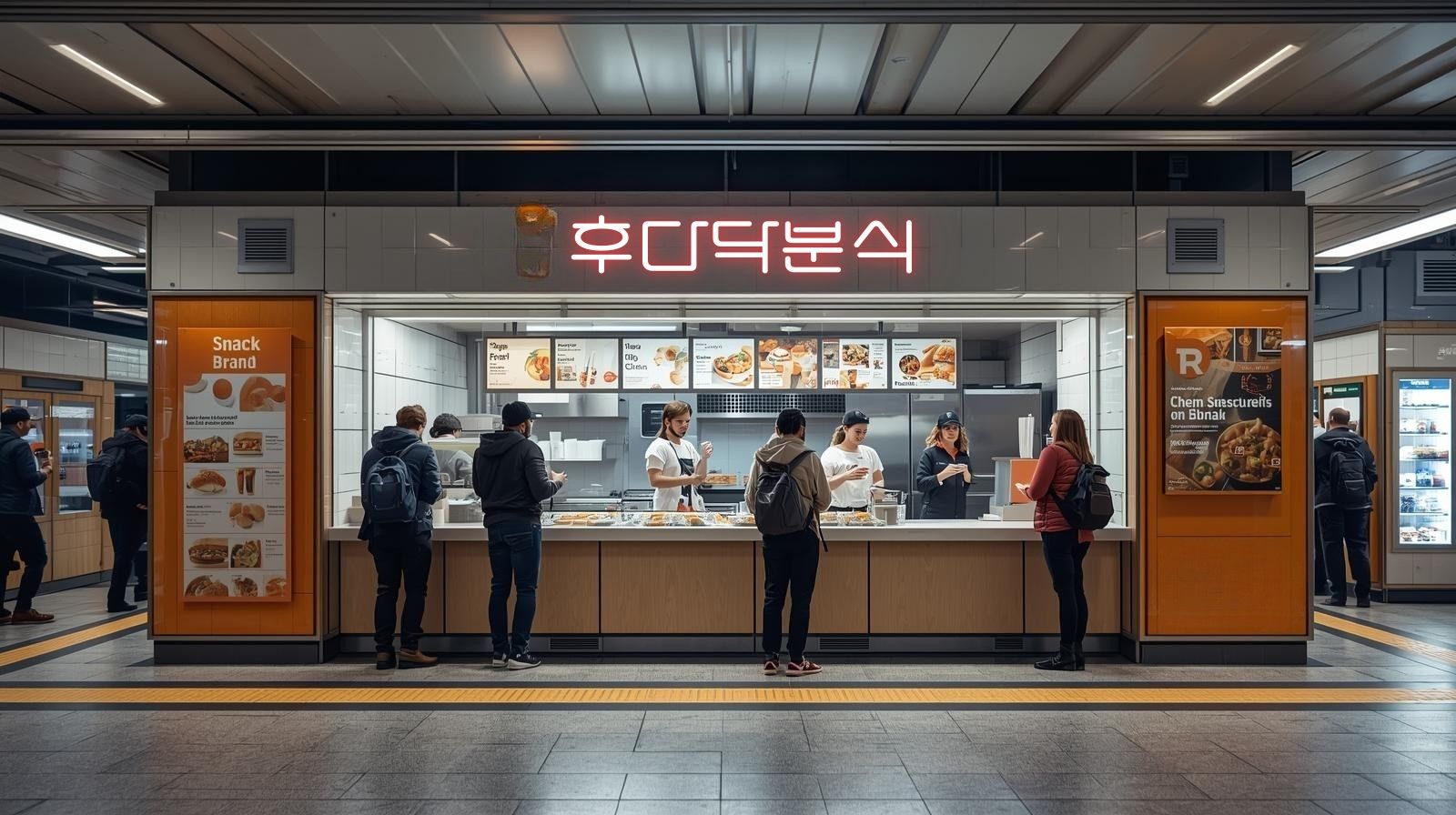 후다닥분식 매장 전경