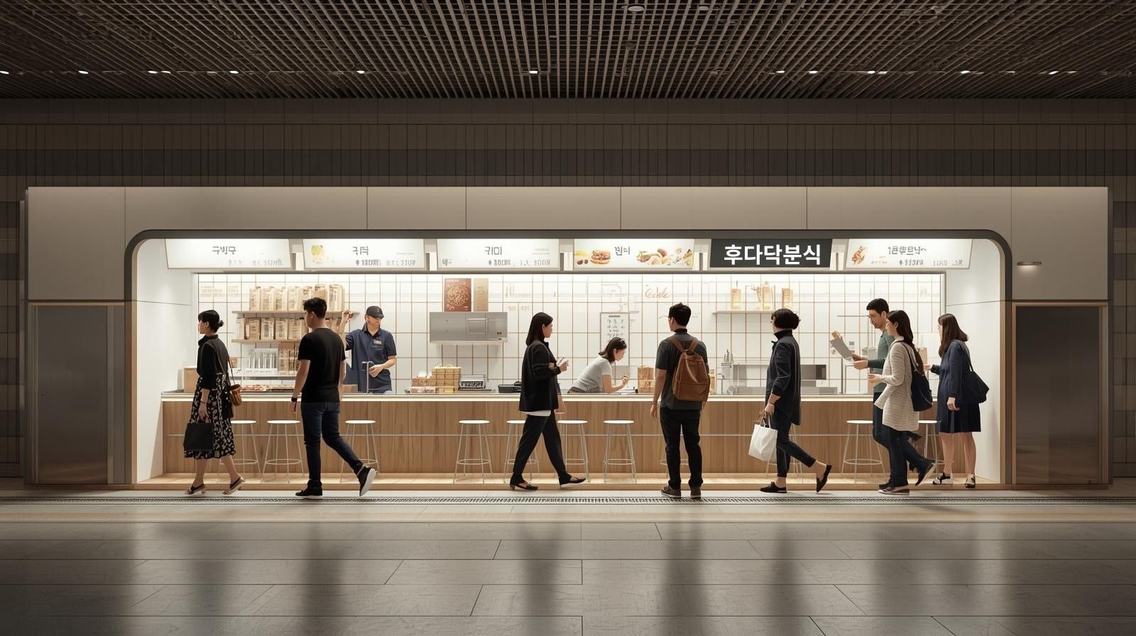 후다닥분식 역사 매장