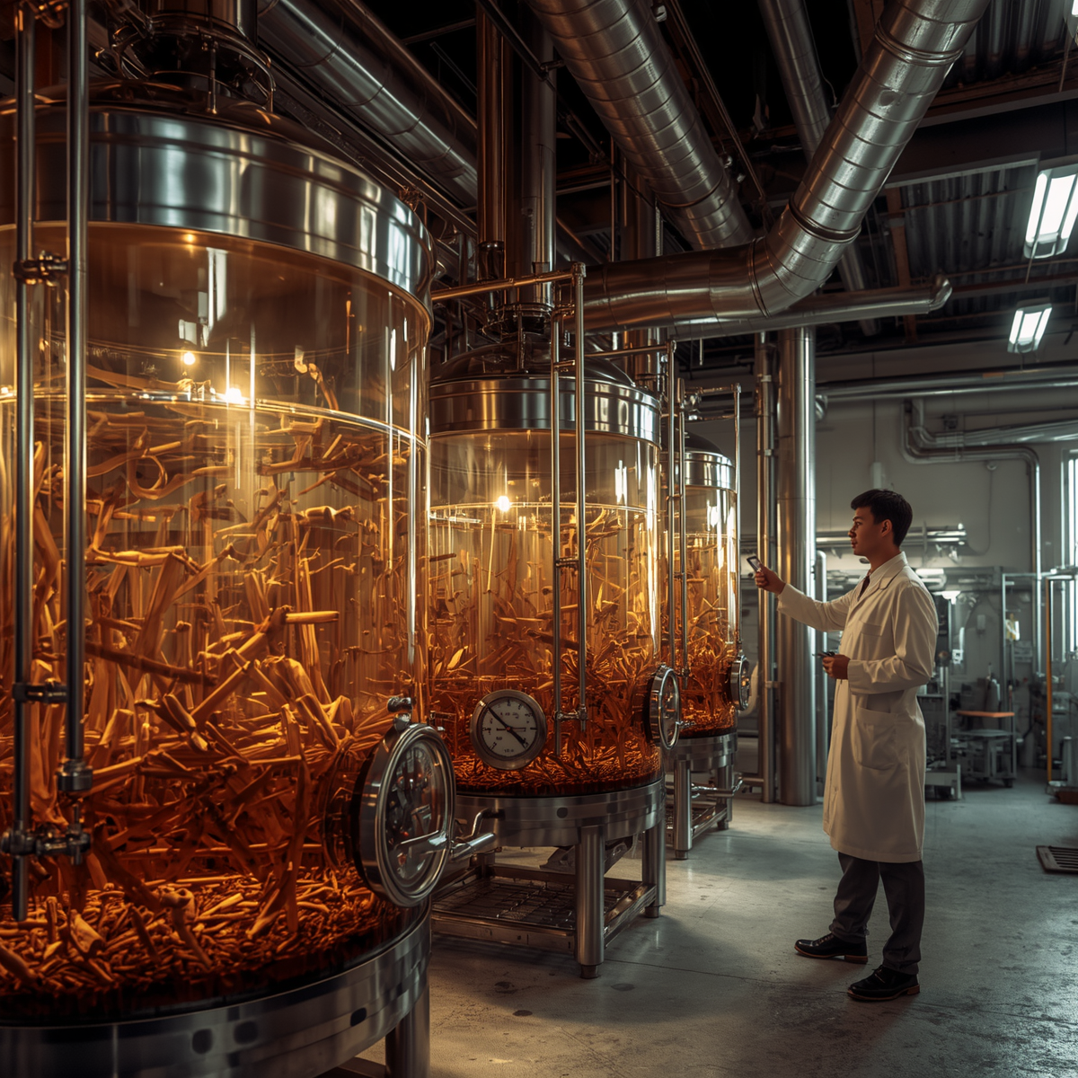 3-Stage Fermentation Process - Traditional Herbal Medicine Fermentation Laboratory